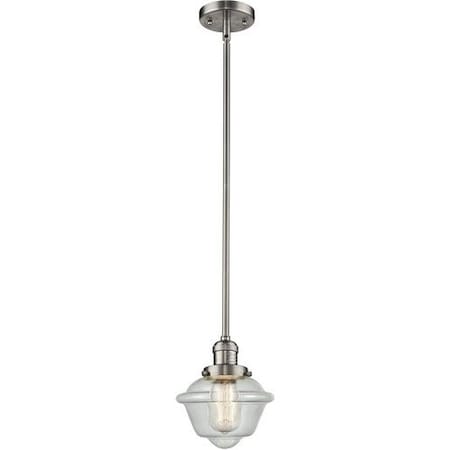 Innovations Lighting 1 Light Vintage Dimmable Led Small Oxford 8 Inch Mini Pendant, 698142 201S-SN-G534-LED